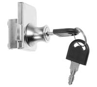 ULTECHNOVO Cerradura de Puerta Corrediza para Vitrinas y Congeladores de Acero Inoxidable con Resbalones para Puertas, Resistente al Desgaste Llave para Uso Comercial