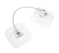 ULTECHNOVO Cerradura para Refrigerador sin Perforaciones, Seguridad Antirrobo para Puerta, Cerradura Cuadrada de Color Claro Multiusos, 1 Pieza, Protección Mascotas