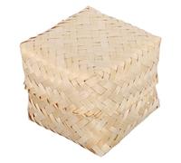ULTECHNOVO Cesta Vaporera de Bambú Marrón para Cocinar al Vapor Arroz Glutinoso y Dumplings Excelente Retención de Calor Adecuado para Fiestas en Cocina y Restaurantes
