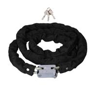 ULTECHNOVO Chain Bike Lock Ajustable de Hierro Negro para Motos y Scooters | Resiste Corte y Palanca, Uso Exterior y Rutas Largas, Seguridad Multi Marco
