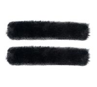 ULTECHNOVO Charm Aterciopelado para Pantuflas de Mujer, Cubiertas de Felpa Negras Desmontables y Fáciles de Colocar, Ideales para Zapatillas de Andar por Casa en Invierno