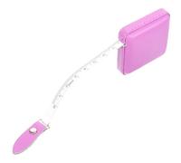 ULTECHNOVO Cinta Métrica Retráctil Multiusos de 1.5 Metros, Medidor Corporal de Pu Piel Sintética Morado, Herramienta Compacta para Costura y Confección Doméstica