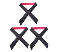 ULTECHNOVO Cintas de Raso Negras para Boda y Fiesta, 3 Piezas, Cinturón de Satén Cómodo Decoloración, Adecuado para Novias y Damas de Corte