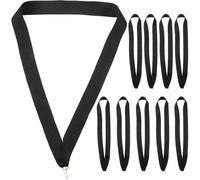 ULTECHNOVO Cintas para Medallas Deportivas de Poliéster Negro 10 Piezas, Resistentes y Fáciles de Usar para Competencias Deportivas y Actividades Competitivas