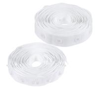 ULTECHNOVO Cinturón Cierre a Presión DIY de Tela Blanco para Hacer Almohadas y Costura Ligera para Bolsas y Tiendas de Campaña