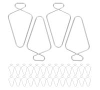ULTECHNOVO Clips de Gancho para Techo Suspendido 100 Piezas Metálicos Resistentes para Colgar Decoraciones en Aulas, Oficinas y Hogares, Sujetadores sin Marcas para Azulejos