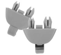 ULTECHNOVO Clips de Soporte para Parasol de Coche, Gancho de Fijación para Visera Solar, 2 Piezas Gris, Accesorios para Vehículo Compatibles con Modelos B7 y Marca Checa, Fácil Instalación