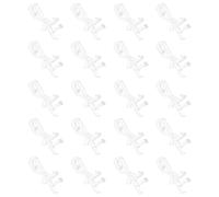 ULTECHNOVO Clips Transparentes para Cenefa de Persianas Horizontales, Plástico Duradero de 1,81 Pulgadas, Paquete de 20 Unidades, Soporte Oculto Adecuado para Tratamientos de