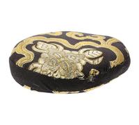 ULTECHNOVO Cojín para Cuenco Tibetano Negro de Algodón, Soporte Ligero y Redondo para Cuenco Sonoro Adecuado para Decoración del Hogar y Templos Budistas