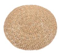 ULTECHNOVO Cojín Tradicional Redondo Tejido de Espadaña 20x20 Cm, Almohada de Suelo para Meditación y Yoga, Cojín de Dormitorio Natural para Sentarse Hogar, Alfombrilla Cómoda y Transpirable
