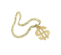 ULTECHNOVO Collar Ajustable Dorado de Colgante Mascotas Dólar con para Cómodo Cadena de Metal en y para Perros Fiestas y Eventos Obsequios