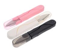 ULTECHNOVO Color Aleatorio Material Abs y Acero Inoxidable 3 Tijeras en Forma de U, Cortahilos y Fáciles de Llevar para Hilo para Costura y Manualidades