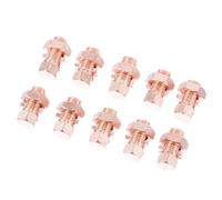 ULTECHNOVO Conector Paquete de Cobre Puesta Tierra a de Perno, Dividido Resistente Corrosión de 10 Piezas para Cables de Cobre y Conductores Soldados