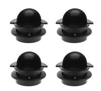 ULTECHNOVO Copa de Entrada para Futbolín 8 Piezas Plástico Negro 2 Orificios Recambio Compatible Mesa Fútbol Accesorio Canaleta Bolas Juego de Mesa