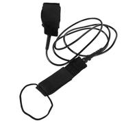 ULTECHNOVO Correa de Surf de 6 Pies, Cuerda de Seguridad para Tabla, TPU Negro, Antienredos, Alta Resistencia, Ligera, para Tablas Cortas y Fish Board, Deportes Acuáticos y Paddling