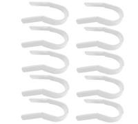 ULTECHNOVO Corrector de Forma U en Plástico Blanco, Clip para Levantamiento y Puente Nasal, 10 Piezas para Uso Diario y Fiestas