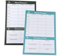 ULTECHNOVO Cuaderno Planificador Semanal para Comidas 2 Piezas de Papel, Diseño Chic y Funcional para Seguimiento Diario de Dietas y Menú Semanal Hogar