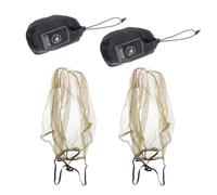 ULTECHNOVO Cubierta de Malla para Cabeza Exterior 2 Piezas Verde | Protección contra Mosquitos, Cómoda de Llevar, para Senderismo y Viaje