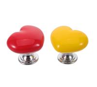 ULTECHNOVO Cubierta para Botón de Arranque de Coche 2 Piezas en Rojo y Amarillo, Protector Antideslizante para Botón Pulsador de Inicio y Parada, Resistente a Rayones, Compatible