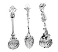 ULTECHNOVO Cubiertos Vintage Cucharas de Sopa de Inoxidable para Postres y Bebidas Elegante y Práctico Resistente Rupturas de Usar y Transportar