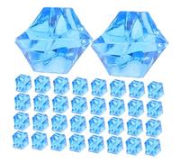 ULTECHNOVO Cubitos de Hielo Acrílicos Falsos Irregulares Alto Efecto de Simulación 450 y Material Acrílico Resistente para Decoración de Mesa y Proyectos DIY