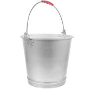 ULTECHNOVO Cubo de Aluminio Grueso de 9 Litros, Contenedor Multiusos para Leche y Agua, Cubo Portátil de 28 Cm para Granjas y Playa, Resistente y Fácil de Limpiar