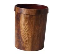ULTECHNOVO Cubo de Basura de Madera de Imitación de Gran Capacidad para Cocina y Baño Papelera Redonda de Organizador Práctico para Hogar y Dormitorio de Limpiar y Duradero