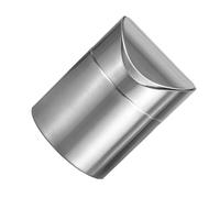 ULTECHNOVO Cubo de Basura para Coche de Acero Inoxidable Portátil Mini Cenicero Antiviento Práctico y Resistente para Interiores de Vehículo