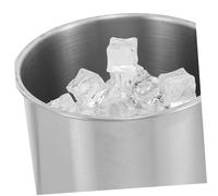 ULTECHNOVO Cubo de Hielo Inoxidable Grueso con Gran Apertura para Almacenamiento y Enfriamiento de Botellas para Fiestas Bares y