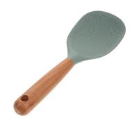 ULTECHNOVO Cuchara de Arroz de Silicona Resistente al Calor Utensilio de Cocina No Adherente para Cocinas Eléctricas para Servir Arroz y Puré de Patatas Color Verde Lago