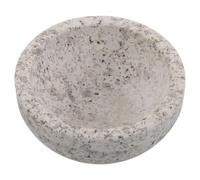 ULTECHNOVO Cuenco Ritual de Piedra Natural para Ceremonias Religiosas Diámetro 14 CM Capacidad 400 Ml Cuenco de Ofrenda para Altar y Meditación Accesorio Espiritual para Purificación y