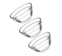 ULTECHNOVO Cuencos Pequeños de Vidrio Transparente Juego de 3 para Postres y Ensaladas Resistentes al Microondas y Lavavajillas Uso Doméstico y Restauración