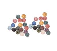 ULTECHNOVO Cuentas De Lava: Difusor De Aceites Esenciales De Piedra Volcánica De 10 Mm - Piedras Aromáticas Redondas Para Coche, Oficina Y Hogar - Difusor De Fragancias Naturales Sin