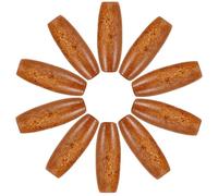 ULTECHNOVO Cuentas Ovaladas de Madera Natural para Hacer Joyas, 50 Piezas, Tamaño 8.5x22 Mm, Agujero 2.5 Mm, Cuentas Espaciadoras para Pulseras y Collares, Accesorios para Manualidades