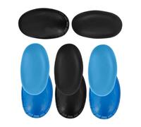 ULTECHNOVO de Oídos de Silicona Reutilizables para Peluquería 4 Pares 2 Negros y 2 Azules Cubre Oídos para Teñir y Proteger contra Agua y Calor Tratamientos Capilares