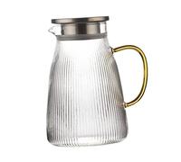 ULTECHNOVO de Vidrio Resistente al Calor con Base Gruesa y Mango para Jugos y Agua Tetera Multifuncional y Estable para Uso Doméstico