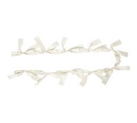 ULTECHNOVO Decoración Fiesta Lazo Banner Colgante Elegante para San Valentín Cumpleaños Boda con Instalación Rápida y Diseño Detallado Color Blanco Marfil