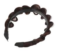 ULTECHNOVO Diadema Cómoda y Antideslizante Trenzada con Diseño de Trenza de Espiga, Material de Resina y Seda Resistente al Calor para Mujer para Deportes y Citas