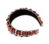 ULTECHNOVO Diadema De Palacio De Estilo Antiguo Diadema Gemas De Imitación Tocado Retro Para Fiesta De Boda Accesorios Para Disfraces Adorno Pelo De Fiesta