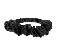 ULTECHNOVO Diadema de Spa de Satén Negra, Banda Elástica Ancha para Maquillaje y Cuidado Facial, Diademas de Mujer Suaves para Ejercicio y Rutina Diaria de Belleza