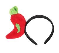ULTECHNOVO Diadema Divertida de Cosplay Diseño de Picante Artificial, Accesorio Loco Cabello, Talla Única, Color Rojo Vibrante, Adecuado para Fiestas, Festivales y Disfraces