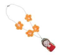 ULTECHNOVO Dije para Espejo Retrovisor Virgen María de Resina, Colgante Decorativo para Coche, Accesorio Automotriz Estético Interior, Amuleto Colgado para Protección y Decoración de