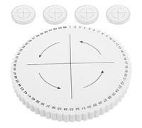 ULTECHNOVO Discos Kumihimo Redondos 5 Piezas, Tabla de Tejido para Pulseras 64 Ranuras, Tablero de Trenzado Portátil de 15x15 Cm, Herramienta para Hacer Pulseras de Amistad Hilo,