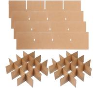ULTECHNOVO Divisores De Cajas De Cartón - Divisores De Vidrio Para Cajas De Mudanza - Divisores De Cajones De Rejilla Para Mudanzas Cajas De Mudanzas Para Embalaje De Platos De Cristalería