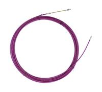 ULTECHNOVO Enhebrador de Alambre Eléctrico para Instalación y Guía de Cables para Electricistas 20 Metros de Cable Plano y Triple Hebra de Acero Plástico Púrpura
