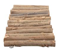 ULTECHNOVO Escondite de Reptiles Hecho Palitos de Madera, Plataforma para Tomar el Sol, Decoración para Terrarios de Reptiles, Hábitat Seguro para Tortugas, Uso en Interiores