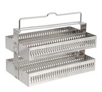 ULTECHNOVO Escurridor Deslizante Portaobjetos Bandeja y Gradilla De Tinción Portaobjetos De Tinción Portaobjetos De Patología Accesorios De Biologia Vidrio Rejilla De Drenaje Acero Inoxidable