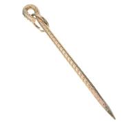 ULTECHNOVO Estaca para Correa de Perro Resistente de Hierro 30 Cm para Amarre Exterior, Anclaje de Tierra para Mascotas, Jardín y Camping, Accesorio de Fijación Seguro para Perros y Ganado