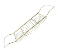 ULTECHNOVO Estantería Telescópica para Bañera de Acero Inoxidable Antideslizante Bandeja Extensible Ajustable para Baño con Soporte para Teléfono Diseño Resistente y Funcional para Ducha y