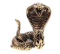 ULTECHNOVO Estatua de Latón Serpiente Decorativa Figurilla Creativa para Decoración de Té y Hogar Escultura Portátil para Sala Dormitorio Oficina
